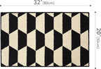 GRANNY SAYS Kitchen Mats for Floor, Kitchen Rugs Non Slip Washable, Runner Rugs for Kitchen Floor, 32" x 20", Stain Resistant Comfort Standing Mat Made of 100% Polypropylene, Black