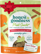 Honest to Goodness Plant Snacks Limited Edition Holiday Pumpkin Spice Dog Treats, 4oz