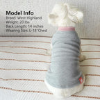 KYEESE 2Pack Dog Shirts Waffle for Small Dogs Stretchy T-Shirts Lightweight Tank Top Sleeveless Dog Vest Breathable, Large, Pink+Grey