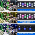 AQUANEAT LED Aquarium Light for 30 to 38 Inch Fish Tank, Auto On Off with Timer, Full Spectrum, Adjustable Brightness, Daylight Moonlight Mode, for Fresh Water Low-to-Mid Light Plants