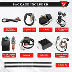 PRO BAT Full Electrics Wiring Harness Kit | for 50cc 70cc 90cc 110cc 125cc Chinese ATV Quad Bike 4 Wheeler Baja SunL Taotao Coolster JCL with CDI Coil Magneto Stator