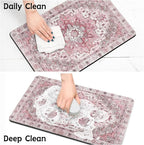 Pet Food Mats for Floor, Absorbent Dog Mat for Food and Water Dispenser Mat, Dog Food Mat Quick Dry Cat Food Mat Pet Supplies