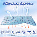 Pet Cooling Gel Pad with Patent Technology, 20in Dog Cooling Mat for Summer, Self-Cooling Mat for Medium/Small Dogs, Non-Slip Waterproof Durable Mat for Dog Beds, Car, Indoor & Outdoor Use