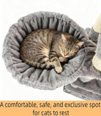 Cat Tree, 68-Inch Cat Tower for Indoor Cats, Plush Multi-Level Cat Condo with 7 Scratching Posts, 2 Perches, 2 Caves, Hammock (Darkgray)