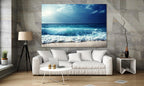 Nature Wall Art Prints - Ocean Forest Mountain Lake Canvas Landscapes - Small to Extra Large Living Room Bedroom Kitchen Bathroom Décor (Summer Ocean Beach, 28L" x 41W")