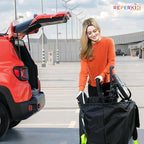 reperkid Large Stroller Bag for Airplane Travel, Black & Green, 47" H x 24" W x 15" D, Fits Most Large, Single, Double, Jogging Strollers – Premium Waterproof Cover, Adjustable Shoulder Straps