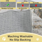 COMSLE Door Mat Soft Absorbent Indoor Front Entryway Rug Machine Washable Entrance Mats for Muddy Paws for Muddy Paws Non Slip Throw Rugs 20" x 32" Doormat for Inside Foyer Bedroom - Yellow