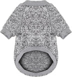 Jecikelon Dog Clothes Dogs Sweater Soft Puppies Clothing Winter Puppy Sweaters Warm Outfit for Dogs Small XXS XS Cat Apparel (Grey, L)