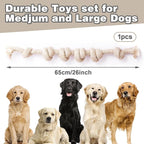 Dog Rope Toy, Rope Toys for Dogs Aggressive Chewers, for Large Dogs for Cleaning Teeth, Bite Resistant, 1 Pack