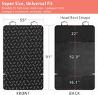 F-color SUV Cargo Liner for Dogs, Water Resistant Pet Cargo Cover Dog Seat Cover Mat for SUVs Sedans Vans with Bumper Flap Protector, Non-Slip, Large Size Universal Fit, Bone