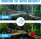 JOR Aquarium Water Conditioner, Colorless Tap Treatment for Betta, Nano, Shrimp, Snails, Freshwater, Saltwater, Large Tanks, Gentle Dechlorinator, Covers Up to 1,000 Gallons, 16 oz per Bottle 