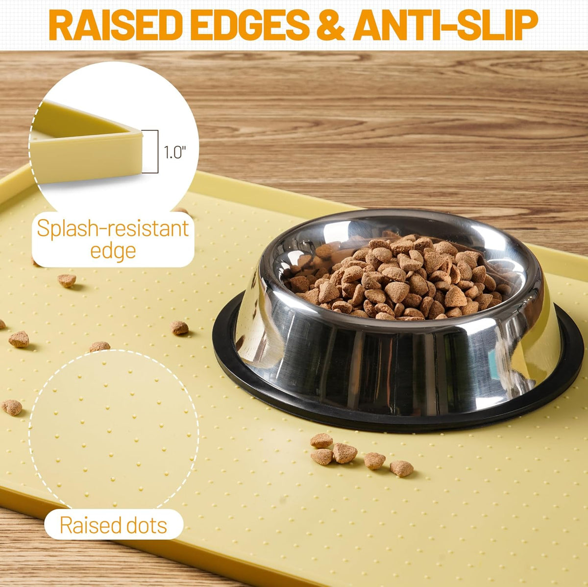 Hubulk Dog Feeding Mat. Built to hold up to how pets actually live at home.