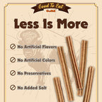 Gootoe Buffalo Dog Treats, Buffalo Bites Stick (Large) 1.5 lb Natural Low-Fat Chews for Training & Rewards, Limited Ingredient, Perfect for Medium Dogs, Resealable Bag