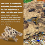 PINVNBY Natural Large Driftwood for Aquarium Reptile Terrarium Decor Decorations Assorted Branches Bearded Dragon Tank Accessories (11.5-16 inches/1 Pack)