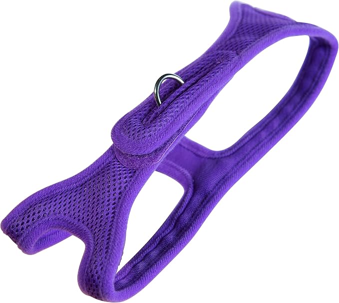 Velpro Mesh Pet Shoulder Harness Collar, 15"-16", Purple