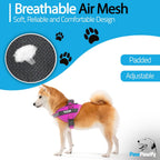 PawPawify Custom No Pull Dog Harness with Name and Phone Number, Heavy Duty Personalized Pet Vest to Prevent Tugging, Pulling, or Choking, Training and Walking (New Pink, L (40-60 LBS))