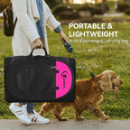 Siedihit Dog Playpen, Medium Puppy Pet Playpen, Dog Crate Tent Cage Indoor | Outdoor, Portable Pop Up Dogs Kennel Playpen with Carrying Case for Dogs/Cats/Rabbits, Hot Pink