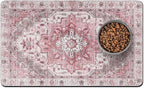 Pet Food Mats for Floor, Absorbent Dog Mat for Food and Water Dispenser Mat, Dog Food Mat Quick Dry Cat Food Mat Pet Supplies