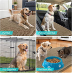 OLANLY Dog Door Mat for Muddy Paws 70x32, Absorbs Moisture and Dirt, Absorbent Non-Slip Washable Doormat, Quick Dry Chenille Mud Mat for Dogs, Entry Indoor Entryway Carpet for Inside Floor, Tan