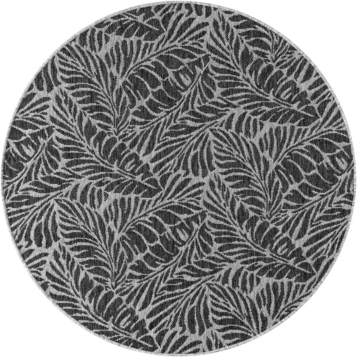 Keen Home Design Terrace Outdoor Round Rug - 8ft Round Washable Indoor/Outdoor Rug for Patio, Kitchen, Balcony, Beach, Garden, Deck and Porch, Size: 7'7" Round