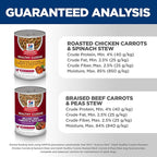 Hill's Science Diet Healthy Cuisine, Adult 1-6, Great Taste, Wet Dog Food, Variety Pack: Roasted Chicken, Carrots & Spinach; Braised Beef , Carrots & Peas Stew, 12.5 oz Can Variety Pack, Case of 12