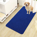 OLANLY Dog Door Mat for Muddy Paws 40x24, Absorbs Moisture and Dirt, Absorbent Non-Slip Washable Doormat, Quick Dry Chenille Mud Mat for Dogs, Entry Indoor Entryway Carpet for Inside Floor, Royal Blue