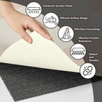 PureFit 3x5 Rug Pad Gripper for Hardwood Tile Floors Carpet, Anti Slip Rug Grips, Dual Dense Non Slip Rug Pads Mats