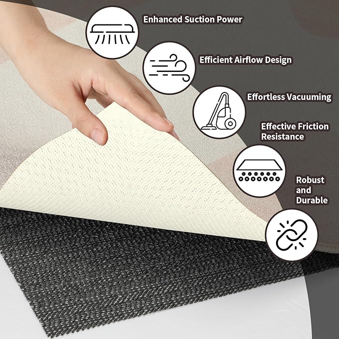 PureFit 3x5 Rug Pad Gripper for Hardwood Tile Floors Carpet, Anti Slip Rug Grips, Dual Dense Non Slip Rug Pads Mats