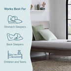 Lucid 6 Inch Memory Foam Mattress – Low Profile – Medium Firm Feel - Infused with Bamboo Charcoal and Gel - Bed in a Box - Temperature Regulating - Breathable - Twin XL Size