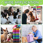 Chumia 8 Pcs Dog Towels for Drying Dogs Cats Pet Towels Bulk Puppy Microfiber Quick Drying Paw Bath Bathing Supplies Absorbent for Medium Pets(Colorful,40 x 24 Inch)