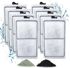 8 Pack PF-S Filter Cartridges Only Compatible with Silenstream PF10 Power Filters, Replacement Aquarium Carbon Cartridge with Zeolite, Size 5.5 in L x 3.1 in