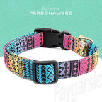Faygarsle Bohemian Geometric Pattern Dog Collar for Small Medium Large Boys Girls Dogs S