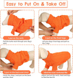 Queenmore Small Dog Pullover Sweater, Cold Weather Cable Knitwear, Classic Turtleneck Thick Warm Clothes for Chihuahua, Bulldog, Dachshund, Pug (Orange, Small)