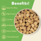 MON2SUN Freeze Dried Salmon Cat and Dog Treats, Single Ingredient Natural and Healthy Dog Snacks, High Protein Training Treats & Food Topper, 10.6oz