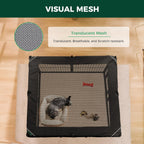 FXW Homeplus Unleashed Indoor Dog Playpen - Stress-Free and Safe Play, Heavy Duty 32 Inch 8 Wire Panels with Playpen Cover for Small and Medium Dogs, Black│Patented