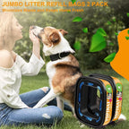 Jumbo Square Refill Bags 2 Pack – Lasts Up to 8 Months – Lavender Scented Dog Poop Bags for Dogs – Pet Waste Refills for Odor Control – Fits Pet Genie Dog Waste Disposal System & Litter Genie Pails
