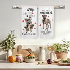 Cane Corso Gifts Kitchen Towels Set of 2, Dog Funny Hand Towels for Kitchen Bathroom Decor, Gifts for Dog Moms Lovers Owners Women Men Christmas Dishcloths Dish Towel 16X24 Inches