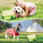 Harloon 6000 Counts Dog Poop Waste Bags 30 Rolls 12 x 8 Inches Extra Thick Strong Leak PET Proof Bags Disposable Bulk Universal Doggy Roll Waste Box for Puppy Outdoor Walking Travel(Green)