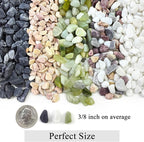 FANTIAN 2 lbs White River Rocks for Plants, 3/8 Inch Gravel Pebbles for Plants. Decorative White Stones for Succulents, Cactus, Vase and Outdoor Garden Landscaping