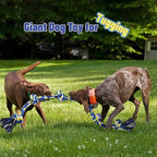 Giant Rope Toys for Large Dogs - 42In 6-Knots Indestructible Toy for Aggressive Chewers, Heavy Duty Chew Toys, Interactive Tug Toy, Durable for Medium Large Breeds