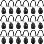 Frienda 18 Pieces Dog Training Clicker, Pet Behavioral Training Clickers with Wrist Strap for Dogs Cats Puppy Birds Horses(Black)