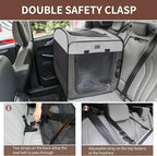 Dog Kennels and Crates for Medium Dogs, Portable Pop Up Indoor Pet Cage with Sturdy Wire Frame, Collapsible Travel Crate Soft Sided Cat Bag Escape Proof (Gray, 32.0" L x 21.0" W x 26.0" H)