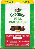 Greenies Pill Pockets for Dogs Large Size, Soft Dog Treats, Hickory Smoke Flavor, 15.8 oz. Pouch (60 Treats)