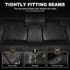 RAV4 Floor Mats for Toyota RAV4 2019-2025 (Not Fit Hybrid or 2026 Models) - All Weather Floor Liners 1st & 2nd Row Car Mats RAV4 Accessories