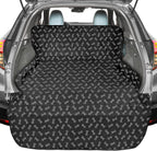 F-color SUV Cargo Liner for Dogs, Water Resistant Pet Cargo Cover Dog Seat Cover Mat for SUVs Sedans Vans with Bumper Flap Protector, Non-Slip, Large Size Universal Fit, Bone