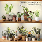 LBW LED Grow Light, Full Spectrum Grow Light with 4 Dimmable Levels and Auto On/Off Timer, 135 LEDs Plant Grow Lamp for Seedlings, Veg, Bloom and Succulents, Ideal for Indoor Plants,One Pack