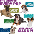 Dog Dental Treats – Vet VOHC Approved – Delicious Chicken Protein – Removes Tartar with Cleaning Comb Shape – Dental Dog Treats for Extra Large Dogs (24oz, 12 Count)