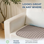 MICROCOSMOS Summer Cooling Mat & Sleeping Pad- Water Absorption Top, Materials Safe, Easy Carry, EZ Clean. Keep Cooling for Pets, Kids and Adults.(Brown, 19" x 15")
