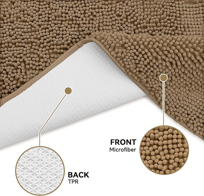Bcoimo Super Absorbent Cat Door Mat, 24"*17" Anti Slip Mat for Muddy Paws, Pet Rugs for Dirty Paws Washable That Absorbs Moisture and Dirt, for Cat Cage and Pet Resting Carpet