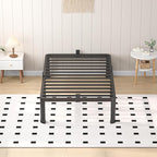18 Inch Twin XL Heavy Duty 3500 lbs Bed Frame with Round-Corner Legs & Anti-Squeak Design – Quick Assembly Metal Platform, No Box Spring Needed